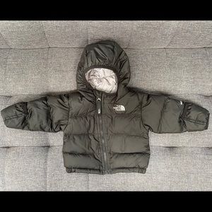 Baby black down jacket